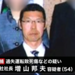 増山邦夫(増山工業会社)を逮捕。煽りと幅寄せ運転でホームページ削除し逃亡?顔と家族